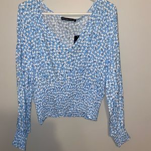 Abercrombie & Fitch Long Sleeve Crop/Scrunch Top